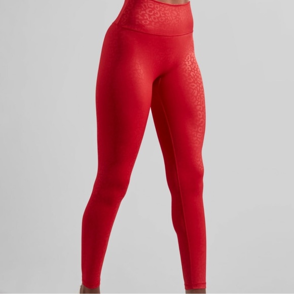 Buffbunny Collection Pants - Buffbunny Rebel Legging Red Leopard